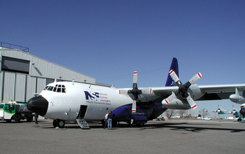 The National Science Foundation's C-130 aircraft.